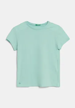United Colors of Benetton tricou de bumbac pentru copii culoarea turcoaz, 3I1XC109V imagine