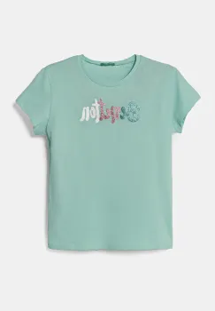 United Colors of Benetton tricou de bumbac pentru copii culoarea verde, 3I1XC10MZ imagine
