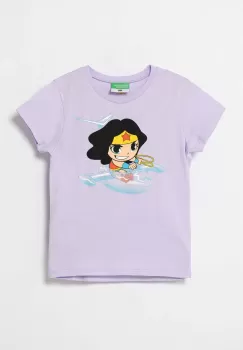United Colors of Benetton tricou de bumbac pentru copii culoarea violet imagine