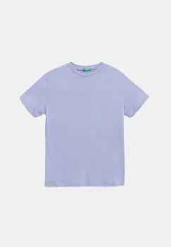 United Colors of Benetton tricou de bumbac pentru copii culoarea violet, cu imprimeu, 3I1XC10P7 imagine