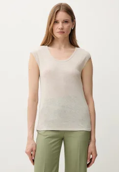United Colors of Benetton tricou de in culoarea bej, 37UJE16B1 imagine
