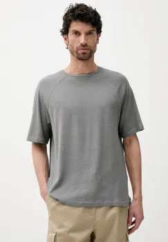 United Colors of Benetton tricou de in culoarea gri, uni, 3UTFU10A5 imagine