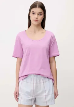 United Colors of Benetton tricou de pijama din bumbac culoarea violet, bumbac, 30963M07U imagine