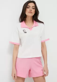United Colors of Benetton tricou de pijama x Peanuts culoarea alb imagine