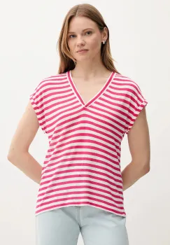 United Colors of Benetton tricou din amestec de in culoarea roz, 38O0D10A8 imagine
