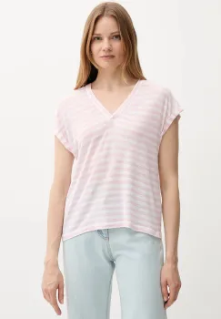 United Colors of Benetton tricou din amestec de in culoarea roz, 38O0D10A8 imagine