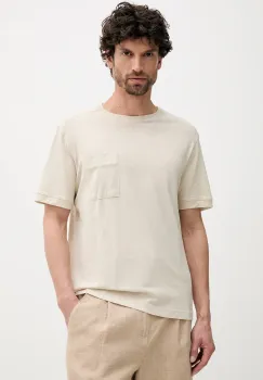 United Colors of Benetton tricou din amestec de in culoarea roz, neted imagine