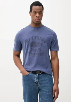United Colors of Benetton tricou din bumbac barbati, cu imprimeu, 3F98U109Y imagine