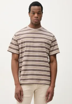 United Colors of Benetton tricou din bumbac barbati, culoarea maro, cu imprimeu, 30CXU10A0 imagine
