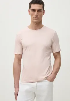 United Colors of Benetton tricou din bumbac barbati, culoarea roz, neted, 3JE1J19A5 imagine