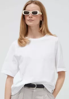 United Colors of Benetton tricou din bumbac culoarea alb imagine