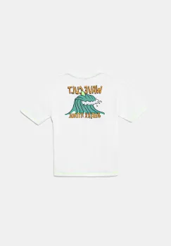 United Colors of Benetton tricou din bumbac culoarea alb, cu imprimeu, 3I1XC10P6 imagine