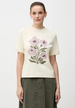 United Colors of Benetton tricou din bumbac culoarea bej, 3DCJD10B5 imagine