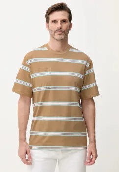 United Colors of Benetton tricou din bumbac culoarea bej, cu imprimeu, 380ZU10AY imagine