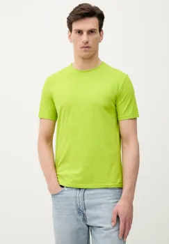 United Colors of Benetton tricou din bumbac culoarea bej, uni, 3JE1J19A5 imagine