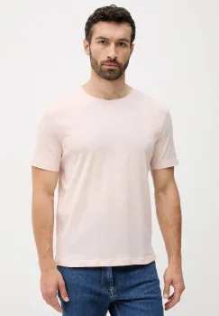 United Colors of Benetton tricou din bumbac culoarea bej, uni, 3P7XU1058 imagine