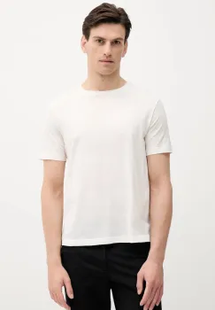 United Colors of Benetton tricou din bumbac culoarea bej, uni, 3P7XU1058 imagine