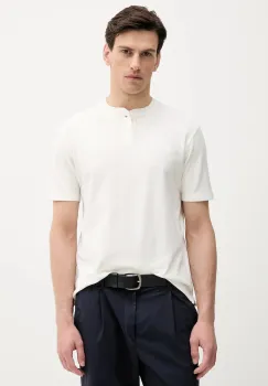 United Colors of Benetton tricou din bumbac culoarea bej, uni, 3RL3U10AS imagine