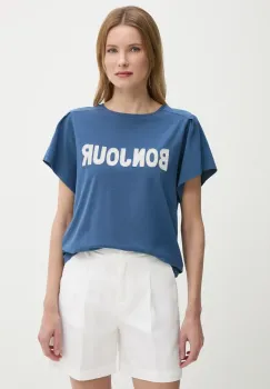 United Colors of Benetton tricou din bumbac culoarea bleumarin, 3LNSD109Z imagine