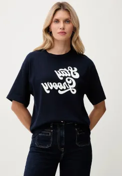 United Colors of Benetton tricou din bumbac culoarea bleumarin, 3MI5D10AY imagine