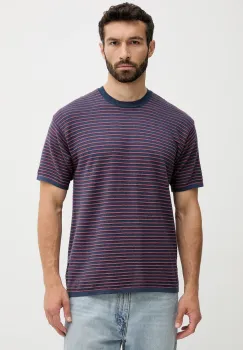 United Colors of Benetton tricou din bumbac culoarea bleumarin, cu imprimeu, 1195K109V imagine