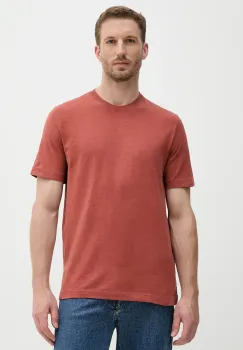 United Colors of Benetton tricou din bumbac culoarea portocaliu, uni, 36JGU105U imagine