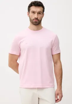 United Colors of Benetton tricou din bumbac culoarea roz, uni, 3M4WU1088 imagine