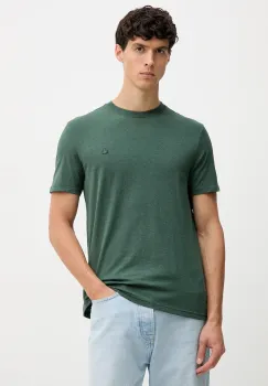 United Colors of Benetton tricou din bumbac culoarea verde, melanj, 3UWFU10AU imagine