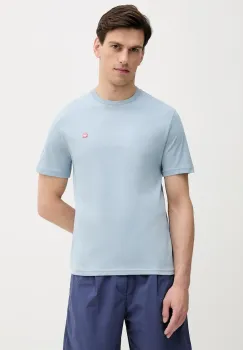 United Colors of Benetton tricou din bumbac culoarea verde, uni, 3MI5J1AF7 imagine