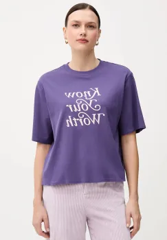 United Colors of Benetton tricou din bumbac culoarea violet, 3DCJD10B9 imagine