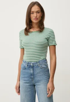 United Colors of Benetton tricou din bumbac femei, culoarea verde, 30YSE16A0 imagine