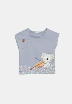 United Colors of Benetton tricou din bumbac pentru bebelusi 3I1XA105X imagine