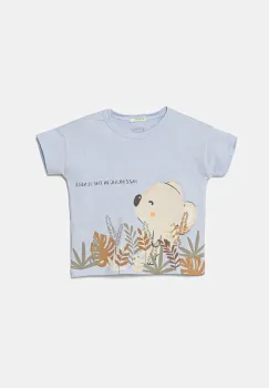 United Colors of Benetton tricou din bumbac pentru bebelusi cu imprimeu, 3I1XA105R imagine