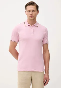 United Colors of Benetton tricou polo culoarea roz, uni, 3F9HU302E imagine