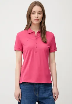 United Colors of Benetton tricou polo femei, culoarea roz, 3TQJD300W imagine