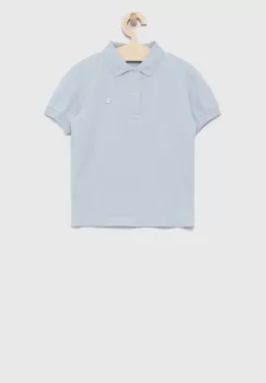 United Colors of Benetton tricouri polo din bumbac pentru copii neted imagine