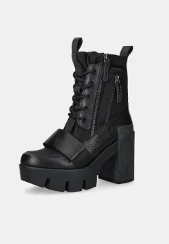 United Nude botine Grip Combat Mid culoarea negru, cu toc drept, 1096201165 imagine