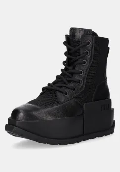 United Nude botine Roko Trooper culoarea negru, cu platforma, 1096701165 imagine