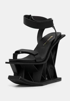 United Nude sandale de piele Vector culoarea negru, 108490116 imagine