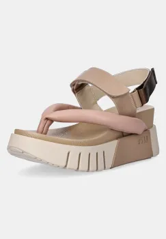 United Nude sandale Delta Tong femei, culoarea bej, 10712861188 imagine