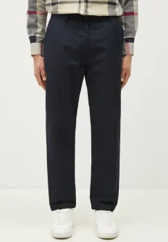 Universal Works pantaloni barbati, culoarea bleumarin, cu fason chinos, 31152 imagine