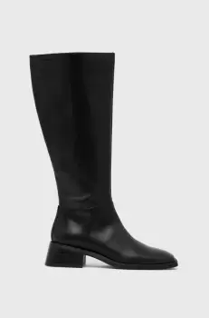 Vagabond ghete de piele Blanca femei, culoarea negru, cu toc drept imagine