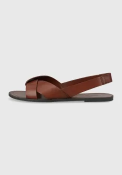 Vagabond sandale de piele TIA 2.0 femei, culoarea maro, 5531.001.27 imagine