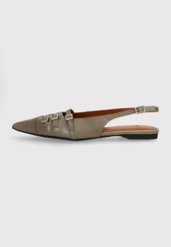 Vagabond Shoemakers balerini de piele HERMINE culoarea gri, cu toc deschis, 5533.118.25 imagine