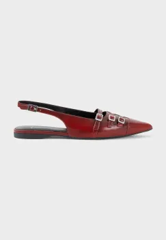 Vagabond Shoemakers balerini de piele HERMINE culoarea rosu, cu toc deschis, 5533-118-47 imagine
