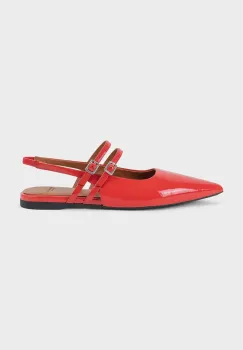 Vagabond Shoemakers balerini de piele HERMINE culoarea rosu, cu toc deschis, 5733-260-76 imagine