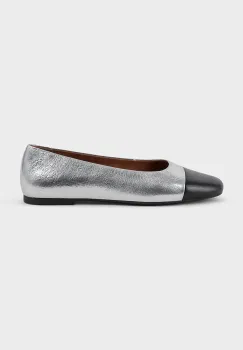 Vagabond Shoemakers balerini de piele JOLIN culoarea argintiu, 5508-619-72 imagine
