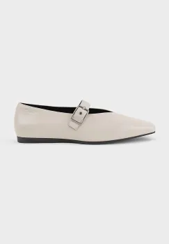 Vagabond Shoemakers balerini de piele WIOLETTA culoarea bej, 5701-201-02 imagine