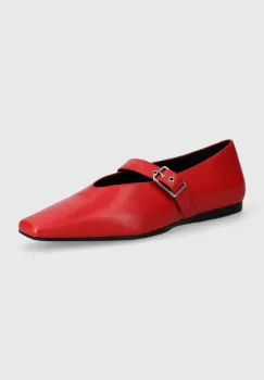 Vagabond Shoemakers balerini de piele WIOLETTA culoarea rosu imagine