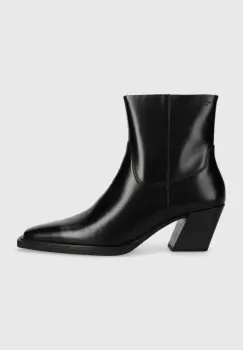 Vagabond Shoemakers cizme de piele ALINA femei, culoarea negru, cu toc drept, 5621.001.20 imagine